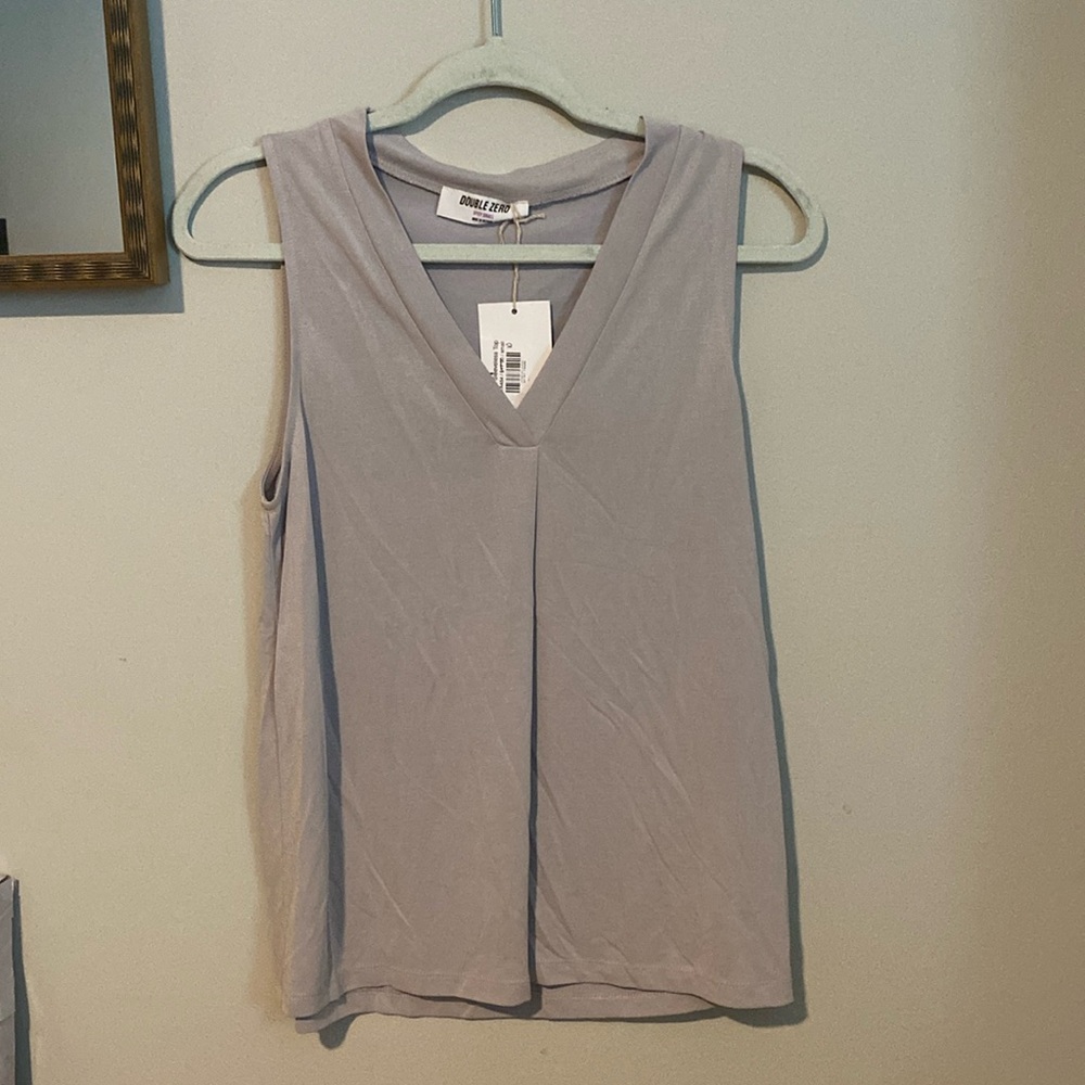 NWT Double Zero V Neck Soft Tank